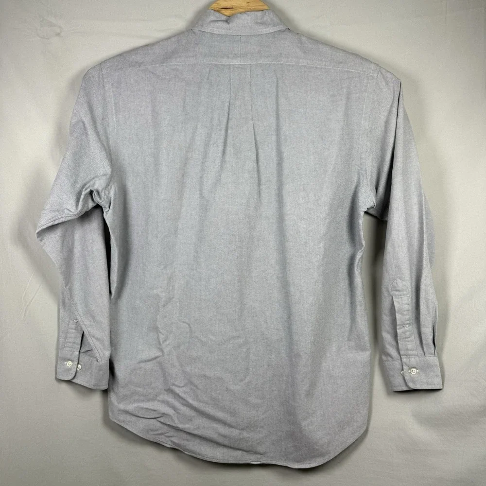 Polo Ralph Lauren Yarmouth Oxford Button Shirt Blue Flesh Pony 16.5 34/35 Cotton
